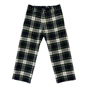 JANIE AND JACK Brushed Flannel Lined Plaid Pants Boys Size 3 Holiday NWOT